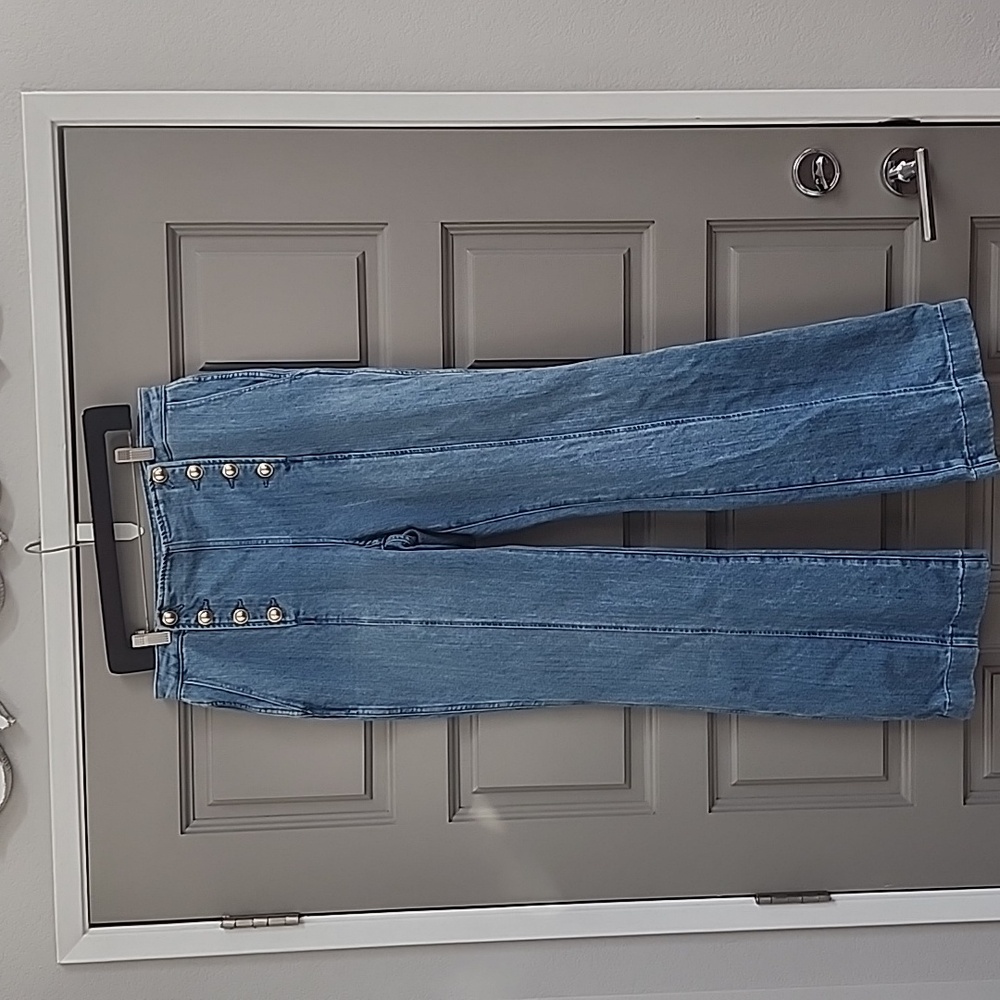 Michael Kors Gold Logo on Blue Denim